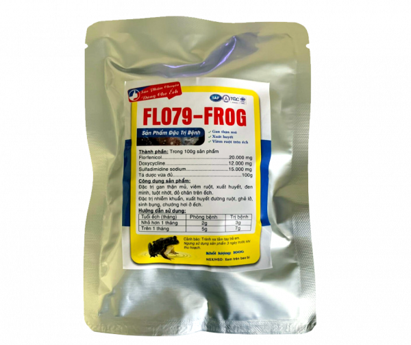 FLO79-FROG - đặc trị bệnh gan thận mủ, xuất huyết, viêm ruột trên ếch