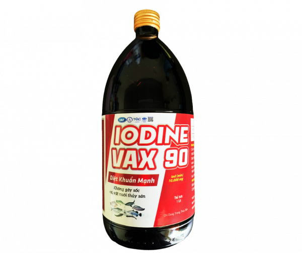 IODINE VAX90 - diệt khuẩn mạnh, không gây sốc cá, động vật thủy sản