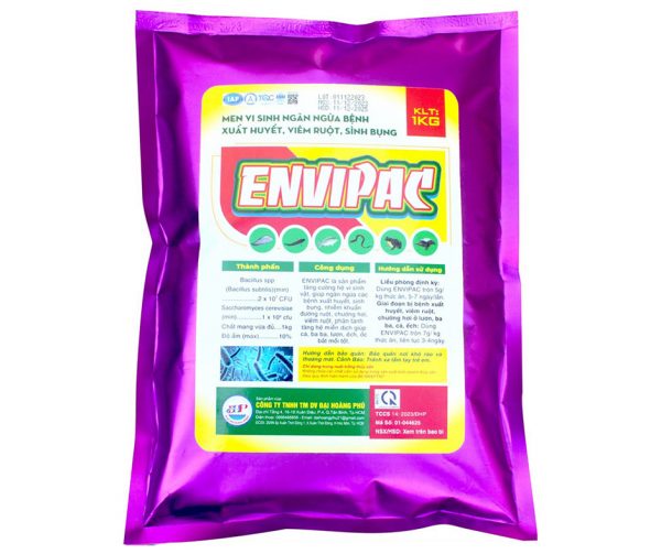 ENVIPAC men vi sinh ngăn ngừa bệnh, xuất huyết, viêm ruột, sình bụng